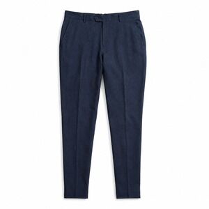 PT01 Pantaloni Torino Dress‎ Pants Mens 48 Blue Wool Stretch Luxury Business